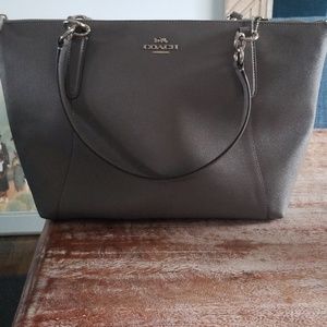 Gray Coach Bag